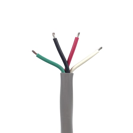 REMINGTON INDUSTRIES 18 AWG 4 Conductor CMG Communication Cable, 300V, Unshielded, 250 ft Length CMG1804-250